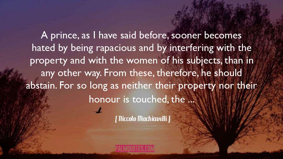 Interfering quotes by Niccolo Machiavelli