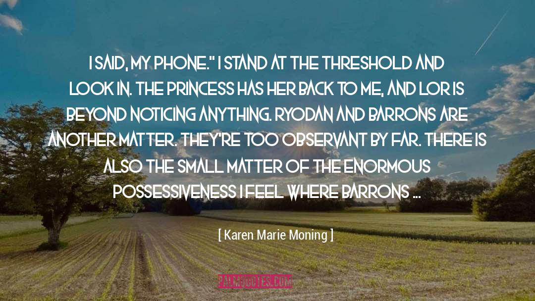 Interior quotes by Karen Marie Moning