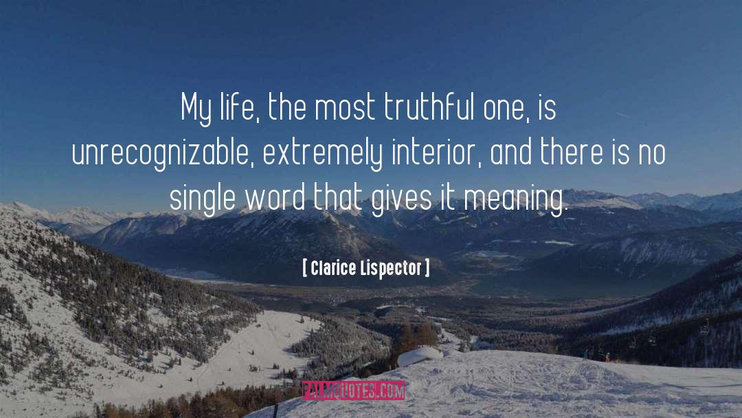 Interior quotes by Clarice Lispector