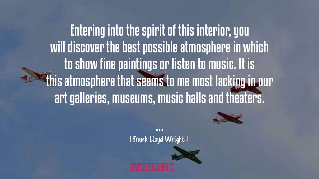 Interior quotes by Frank Lloyd Wright