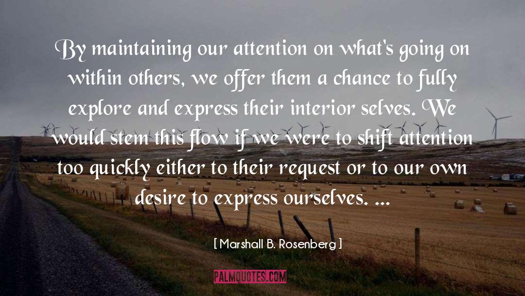 Interiors quotes by Marshall B. Rosenberg