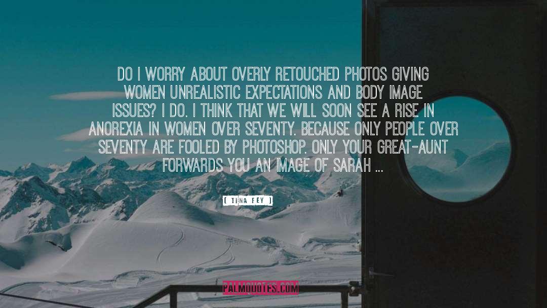 Interlacing Photoshop quotes by Tina Fey