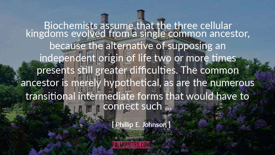 Intermediate Forms quotes by Phillip E. Johnson
