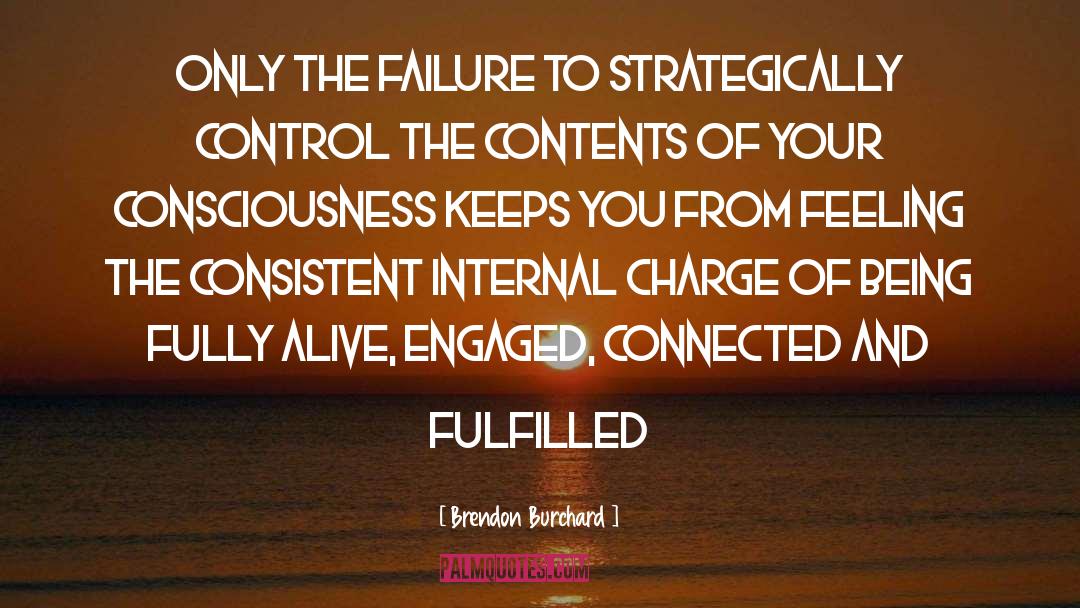 Internal Control Systems quotes by Brendon Burchard