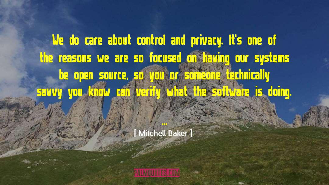 Internal Control Systems quotes by Mitchell Baker