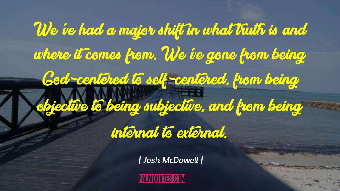 Internal Growth quotes by Josh McDowell