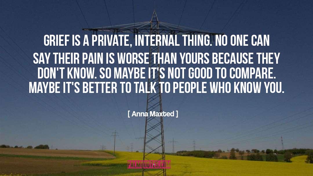 Internal Monologue quotes by Anna Maxted