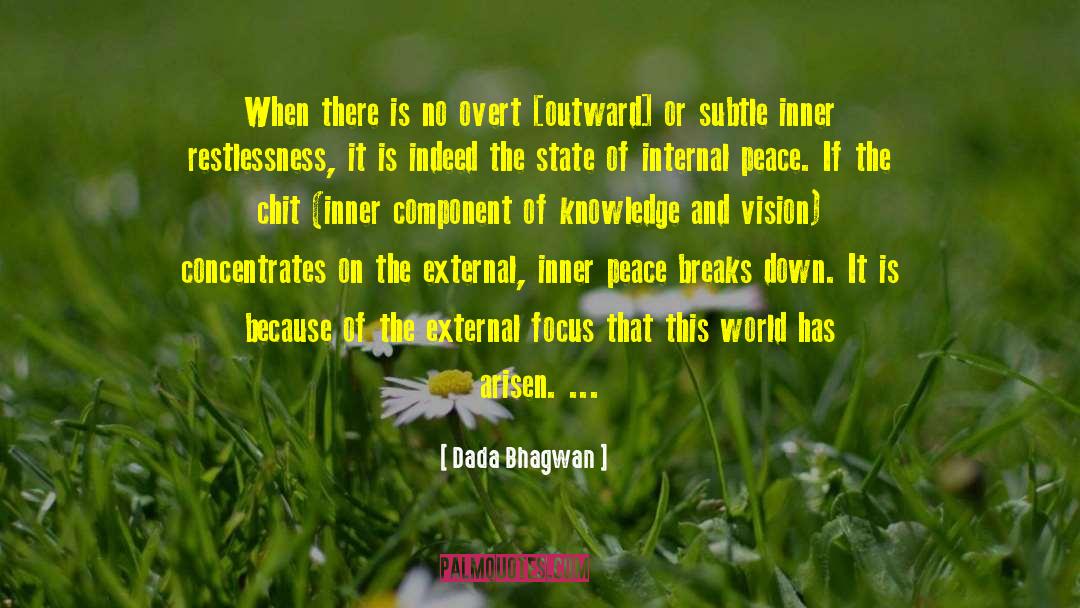Internal Peace quotes by Dada Bhagwan