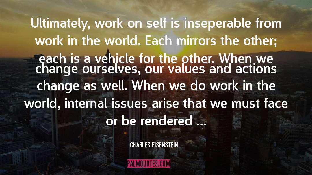 Internal quotes by Charles Eisenstein