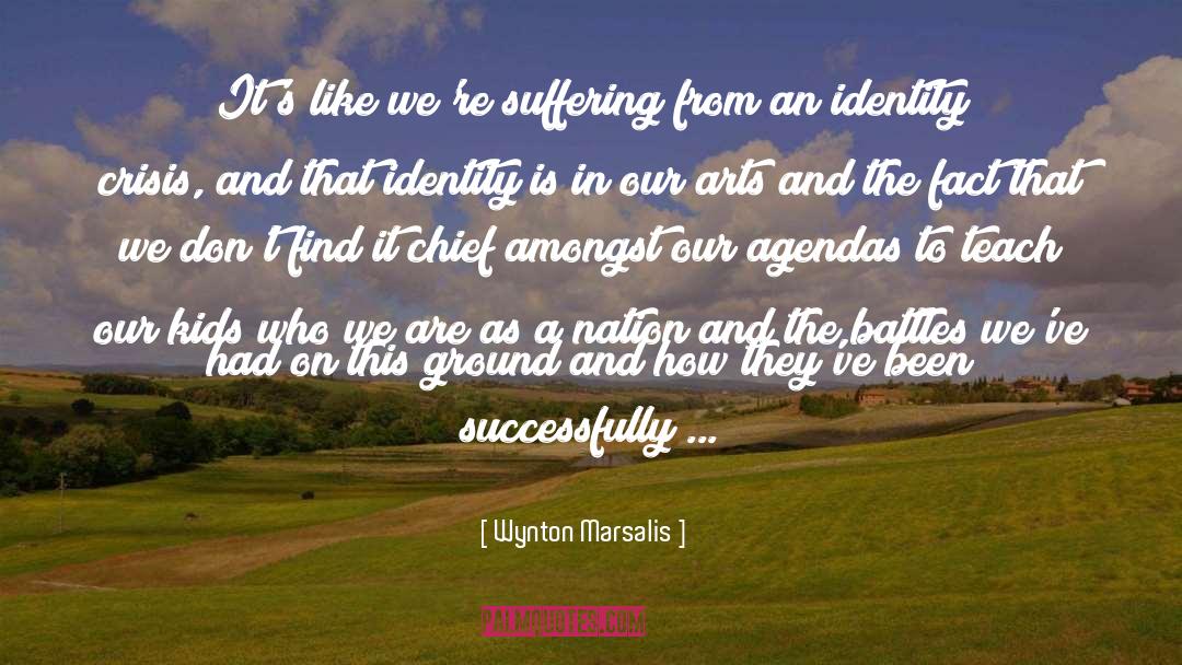 Internal Suffering quotes by Wynton Marsalis