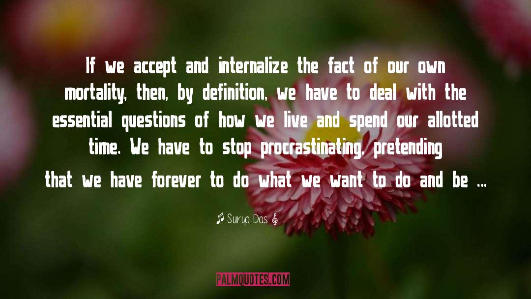 Internalize quotes by Surya Das