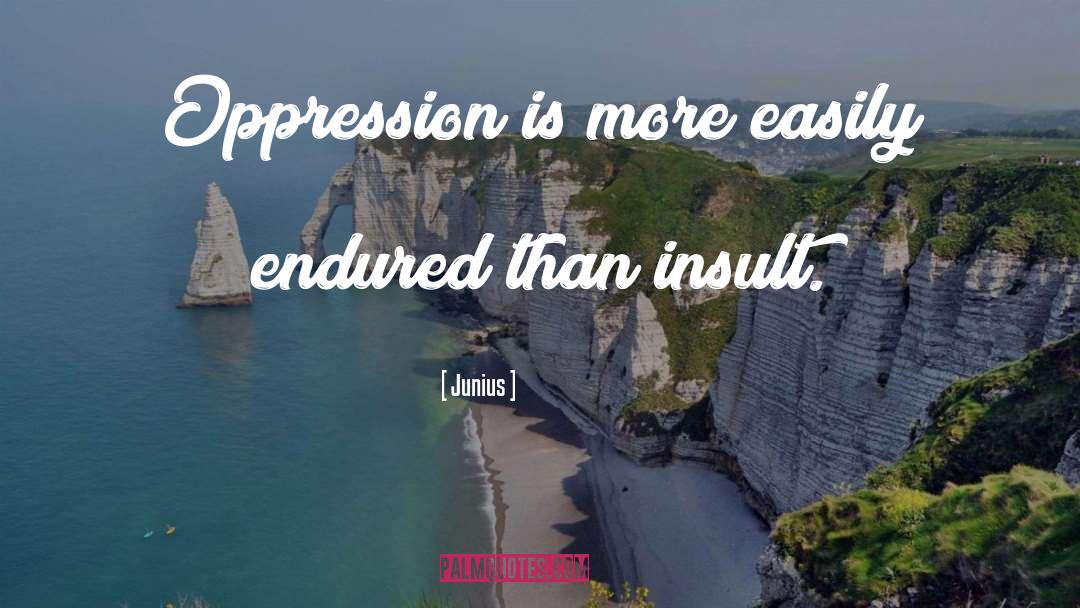 Internalized Oppression quotes by Junius