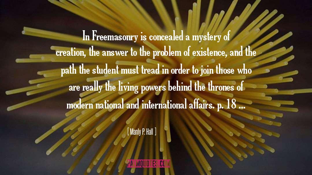 International Affairs quotes by Manly P. Hall