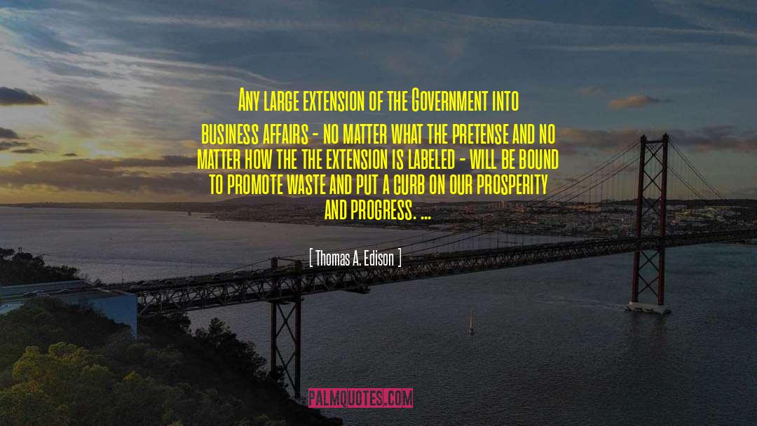 International Affairs quotes by Thomas A. Edison