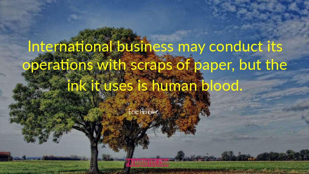 International Business quotes by Eric Ambler