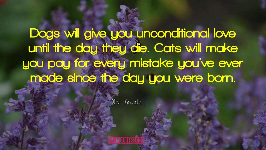 International Cat Day quotes by Oliver Gaspirtz