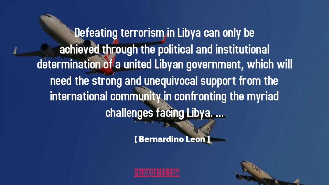 International Community quotes by Bernardino Leon
