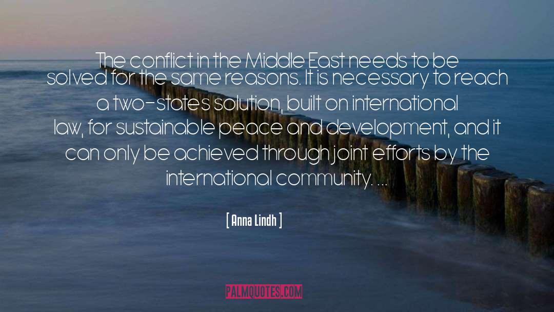 International Community quotes by Anna Lindh