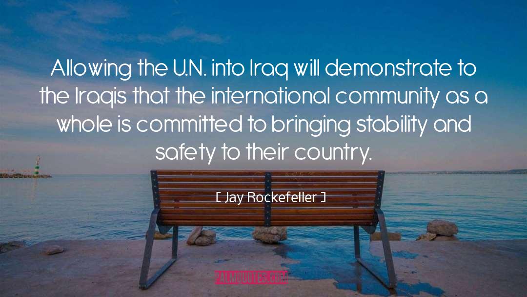 International Community quotes by Jay Rockefeller