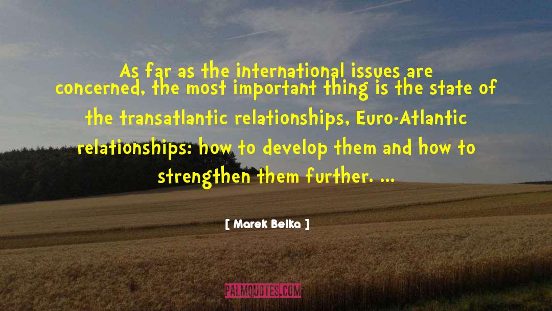 International Cooperation quotes by Marek Belka