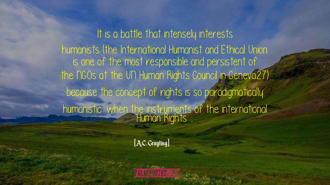 International Human Rights Law quotes by A.C. Grayling