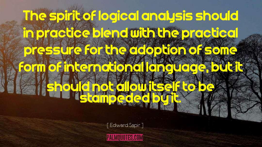 International Language quotes by Edward Sapir