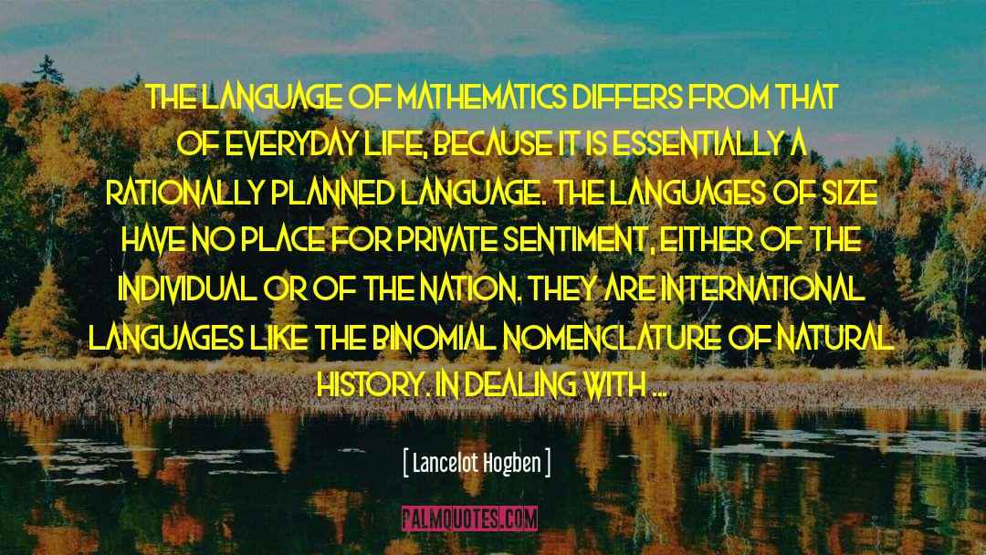 International Languages quotes by Lancelot Hogben