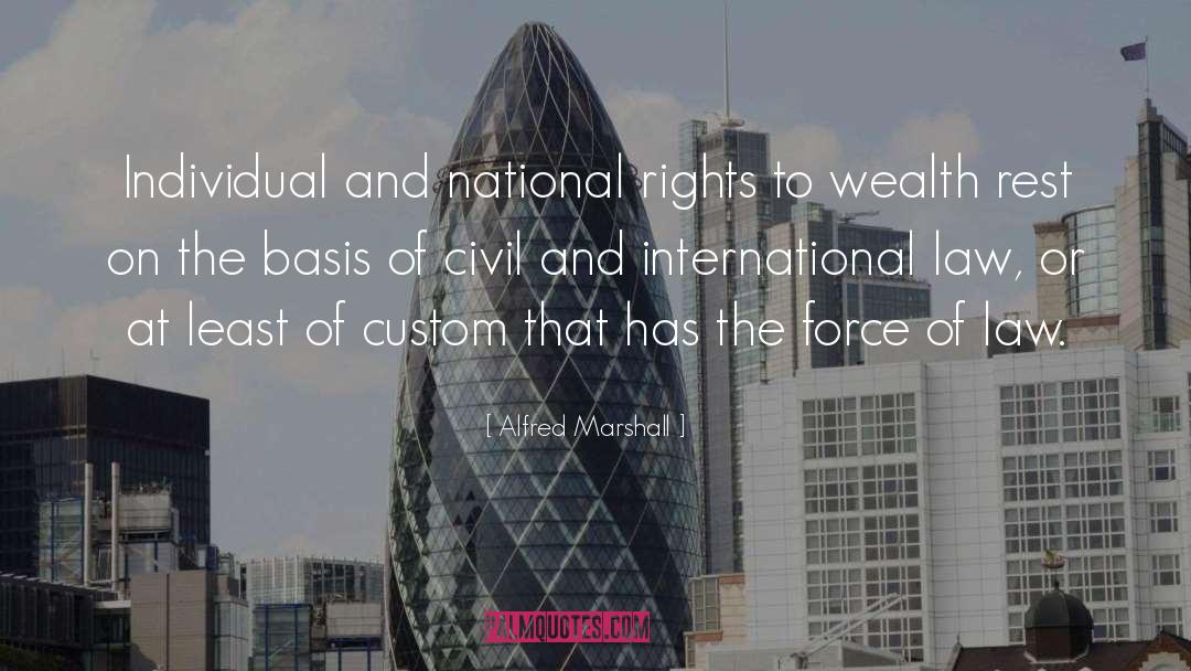 International Law quotes by Alfred Marshall