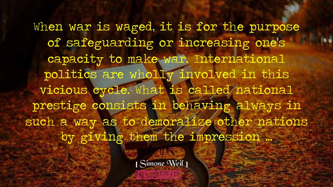 International Politics quotes by Simone Weil