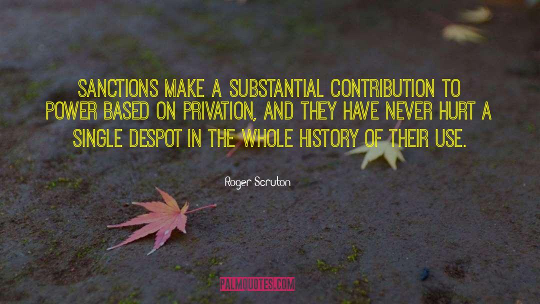 International Sanctions quotes by Roger Scruton