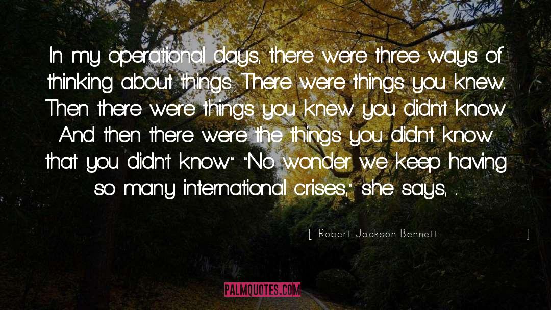 International Sanctions quotes by Robert Jackson Bennett