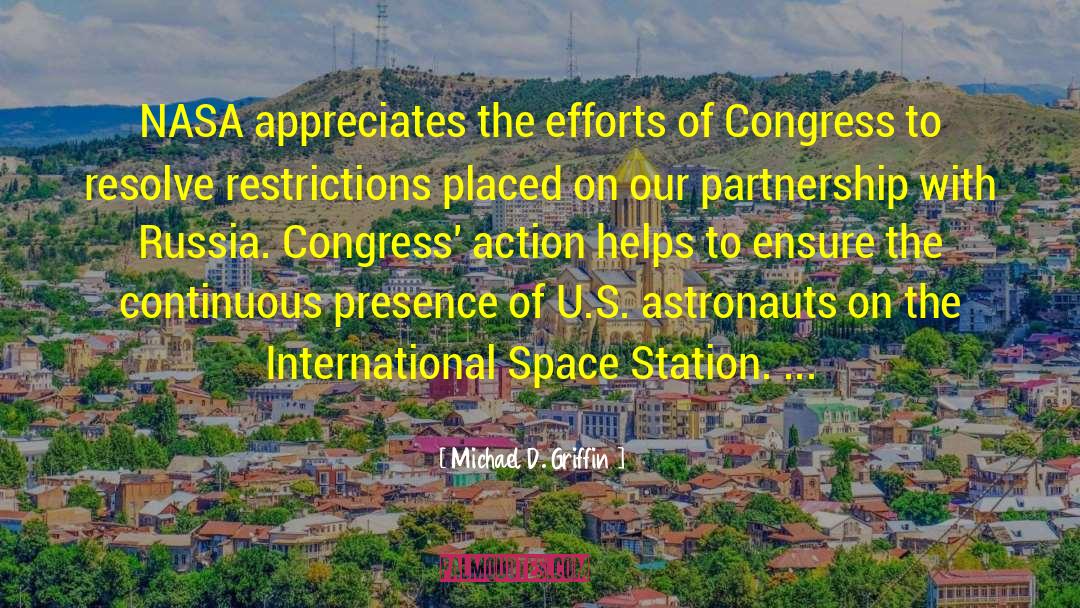 International Space Station quotes by Michael D. Griffin