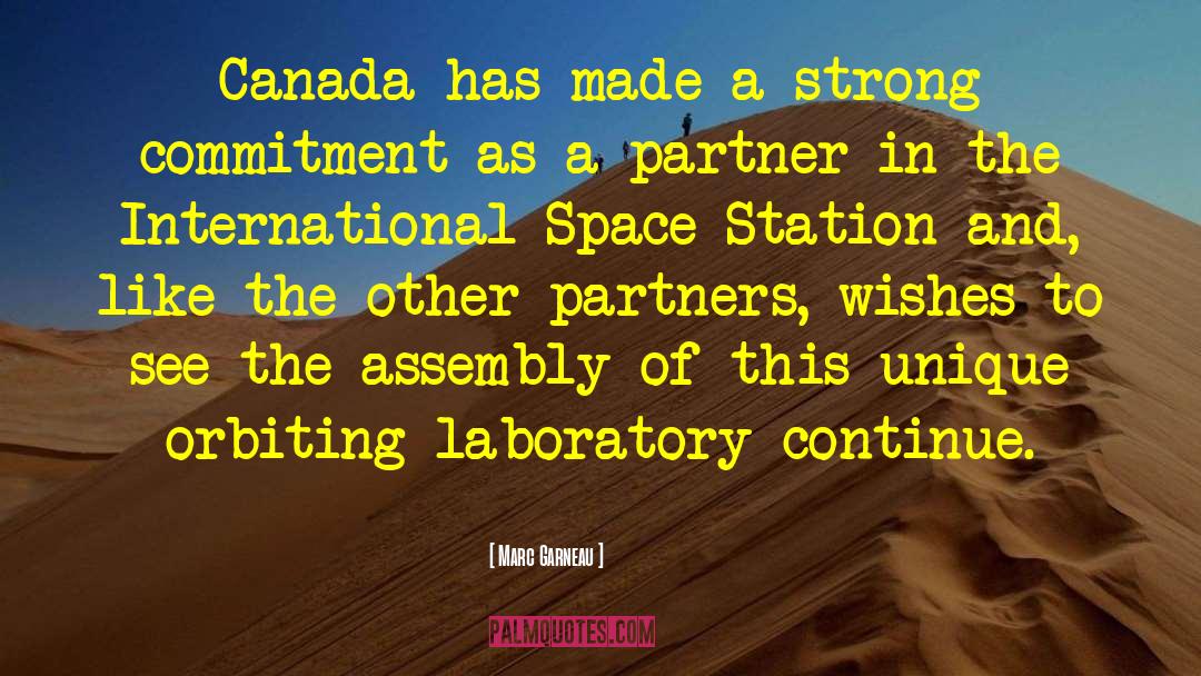 International Space Station quotes by Marc Garneau