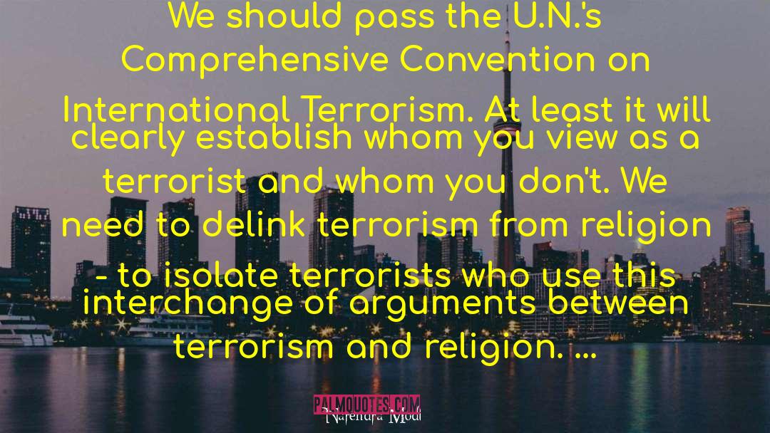 International Terrorism quotes by Narendra Modi