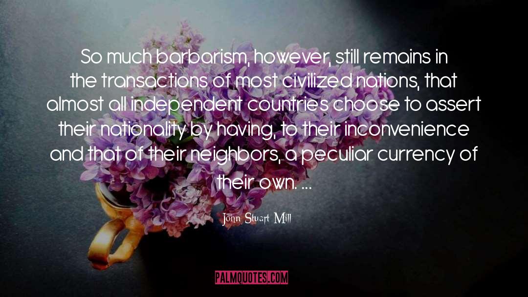 International Trade quotes by John Stuart Mill