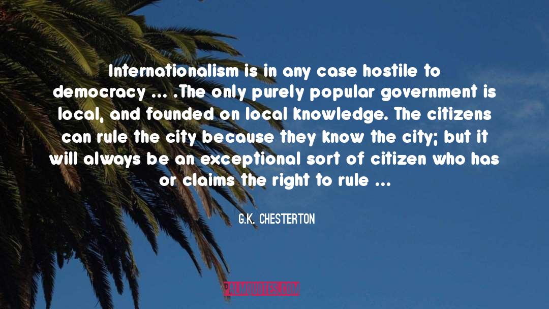 Internationalism quotes by G.K. Chesterton