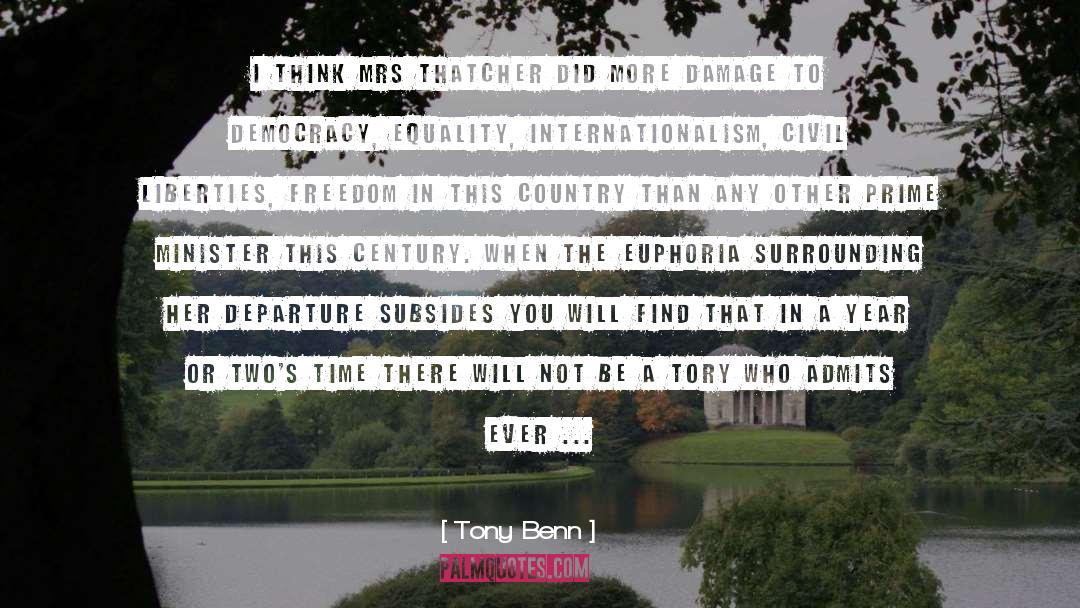 Internationalism quotes by Tony Benn