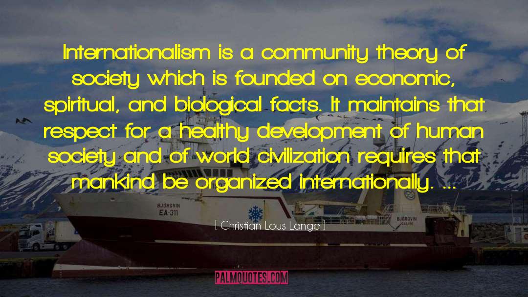 Internationalism quotes by Christian Lous Lange