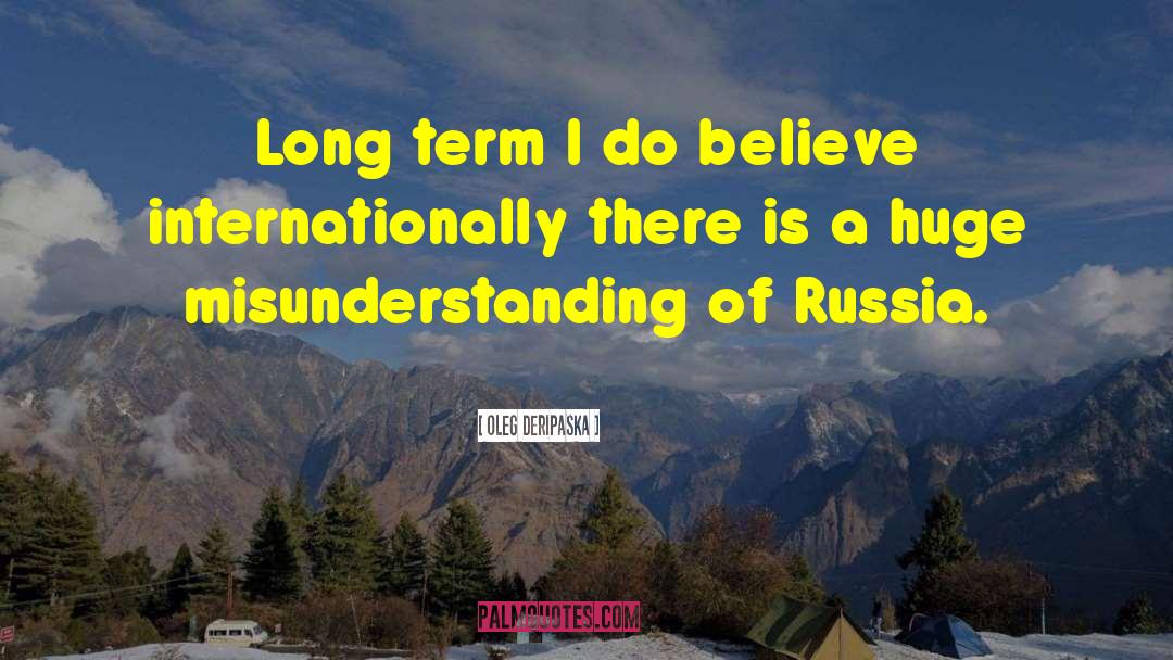 Internationally quotes by Oleg Deripaska