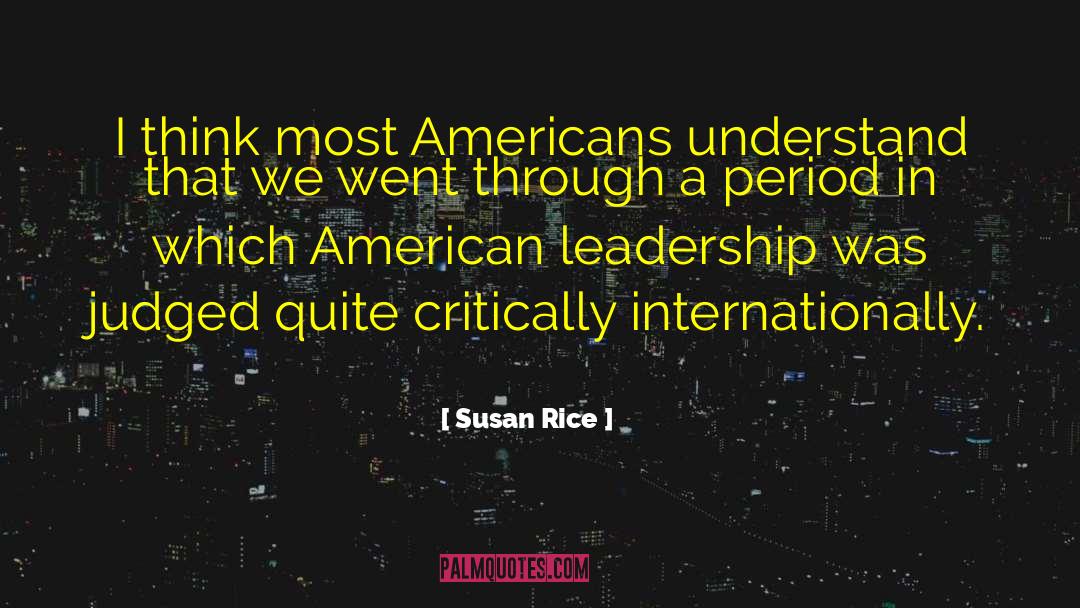 Internationally quotes by Susan Rice