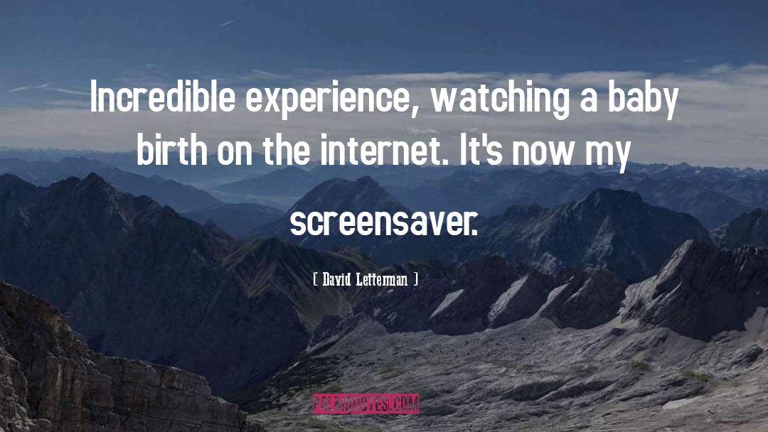 Internet quotes by David Letterman