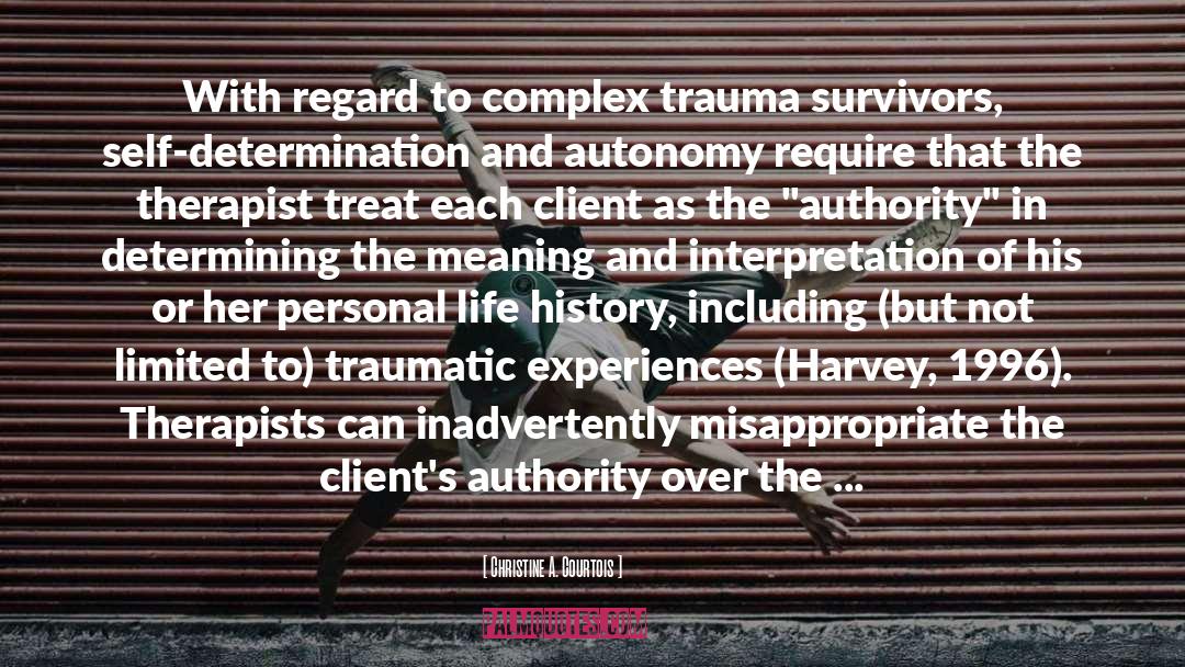 Interpersonal Trauma quotes by Christine A. Courtois