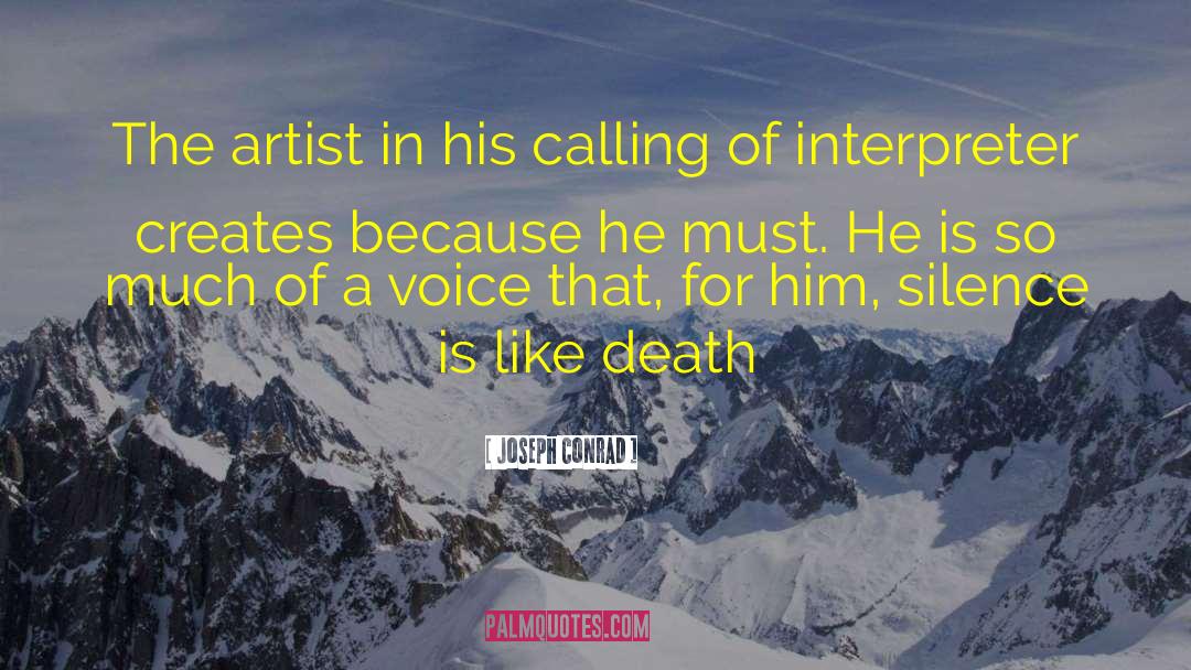 Interpreter quotes by Joseph Conrad