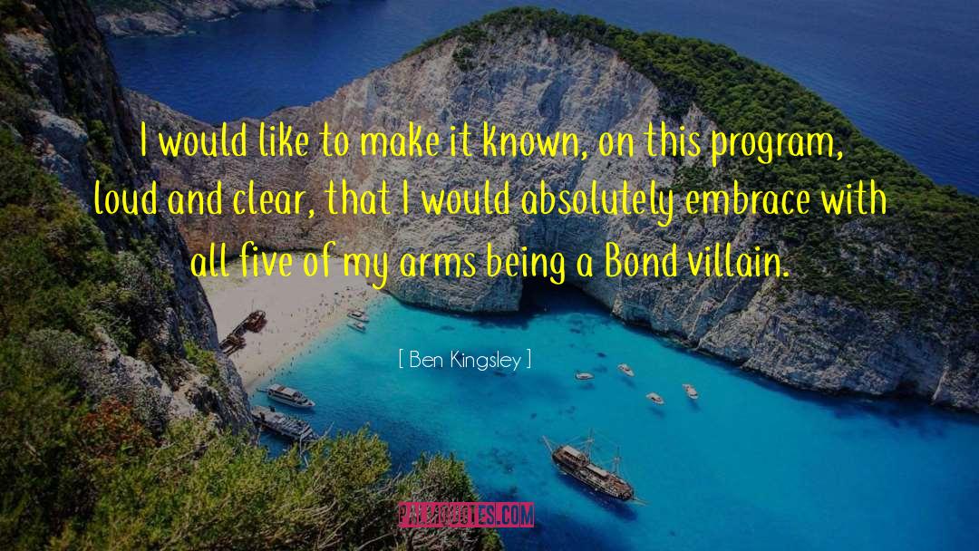 Interpreting Bond quotes by Ben Kingsley