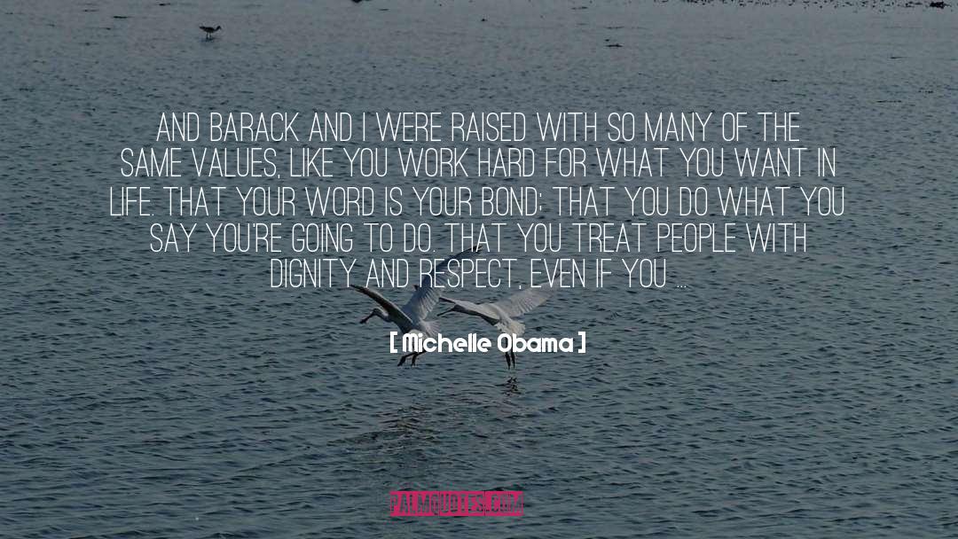 Interpreting Bond quotes by Michelle Obama
