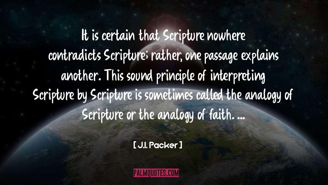 Interpreting quotes by J.I. Packer