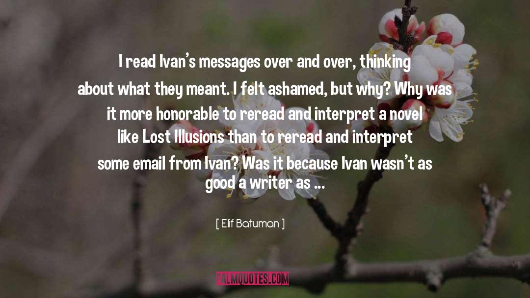 Interpreting quotes by Elif Batuman