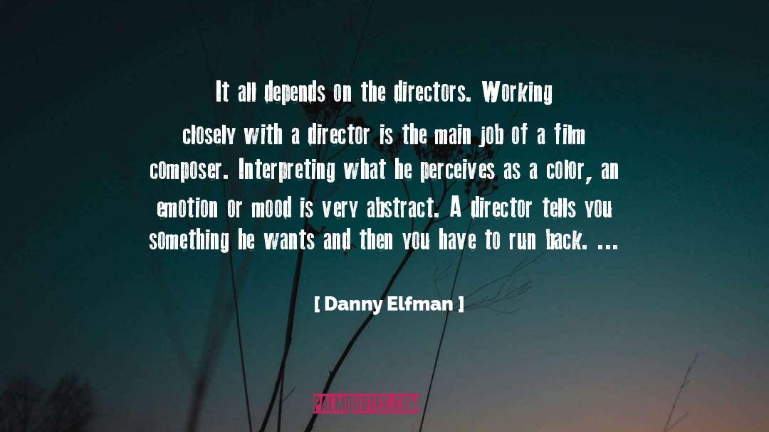 Interpreting quotes by Danny Elfman