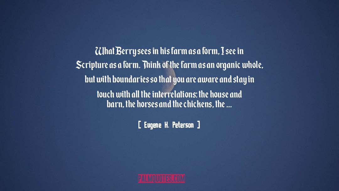 Interrelations quotes by Eugene H. Peterson