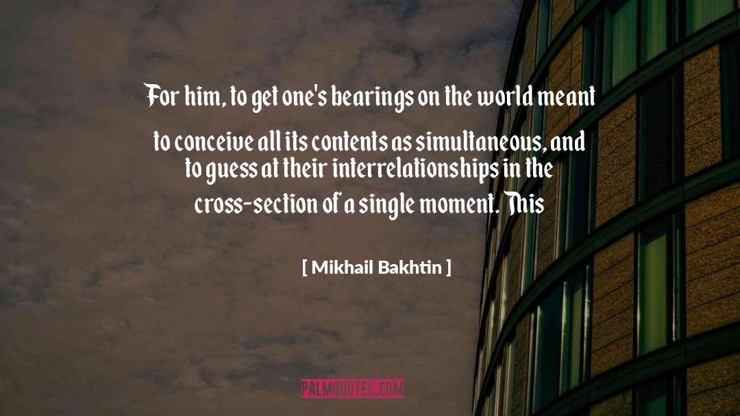 Interrelationships quotes by Mikhail Bakhtin
